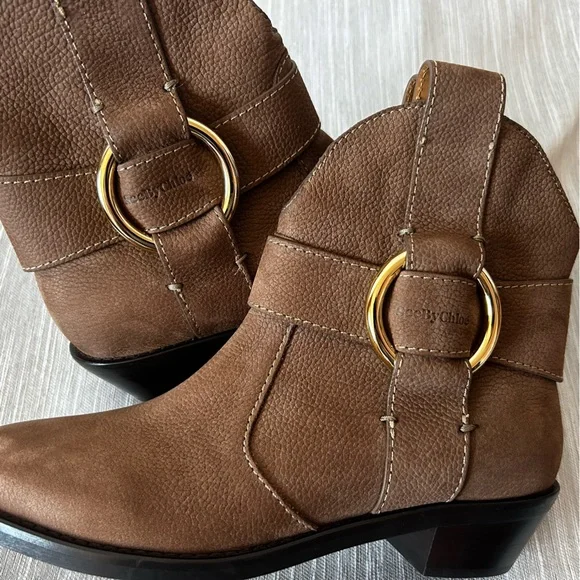 See By Chloe New Ring Ankle Boots Size 7.5 - Picture 7 of 8